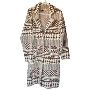 Love Token Zendaya Printed Sweater Coat